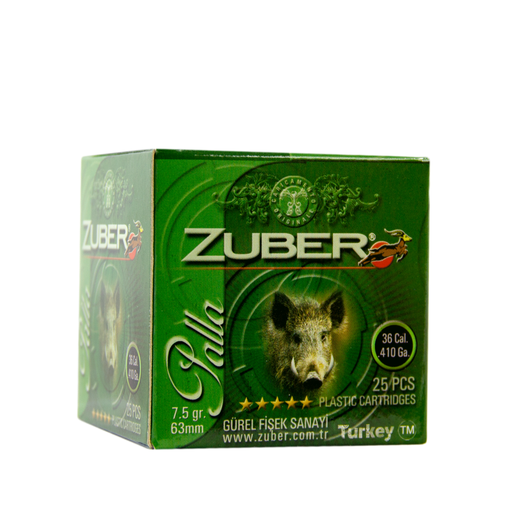 ZUBER 36 Kalibre (.410) Tek Kurşun Av Fişeği - Palla 36 Cal.