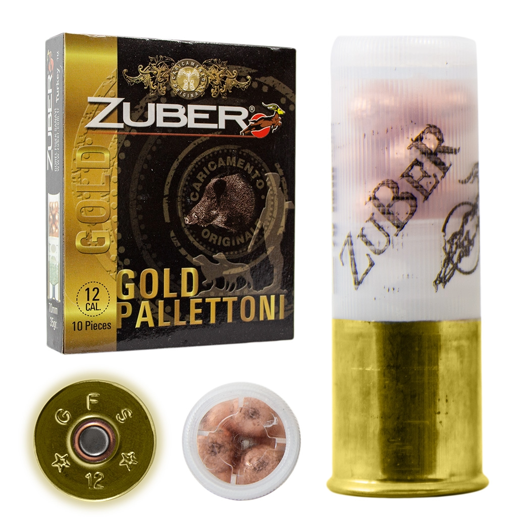 ZUBER 12 Kalibre 9'lu Şavrotin Av Fişeği Gold