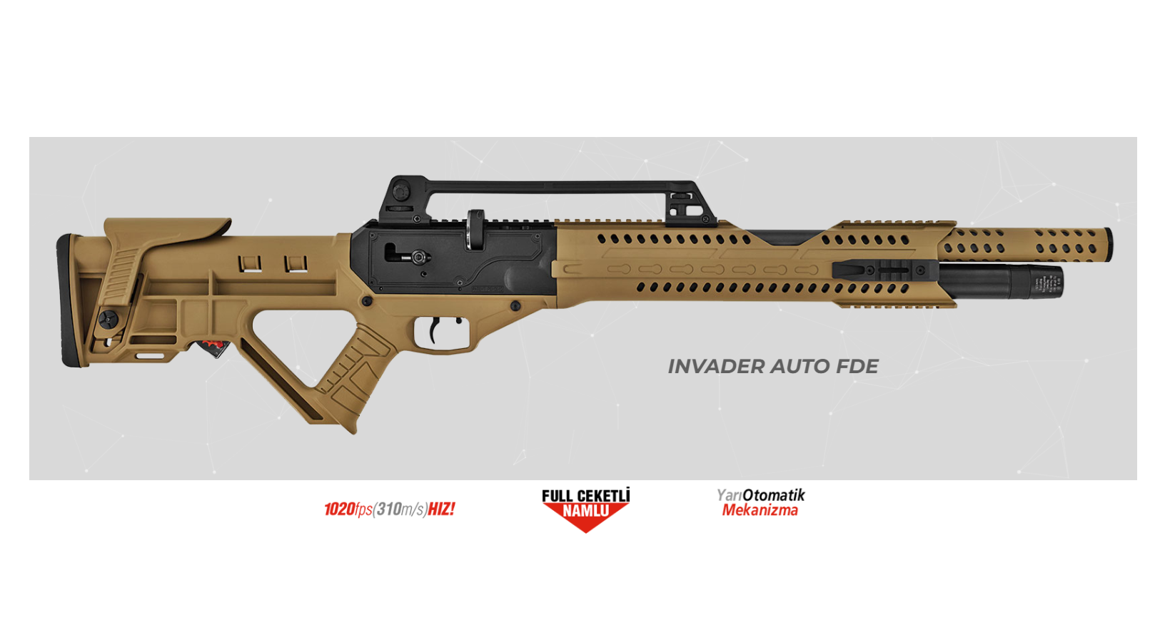 HATSAN Invader Auto FDE PCP Havalı Tüfek