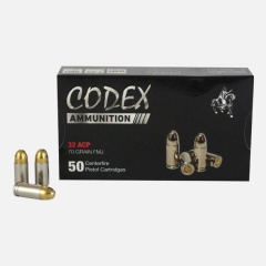 ÖZKURSAN 7.65X17 MM BROWNING CODEX (FMJ-73 GRN.) TABANCA FİŞEĞİ.