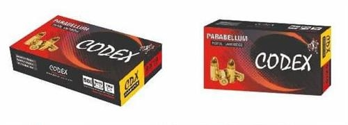 ÖZKURSAN 9X19 MM (PARA) CODEX (FMJ-124 GRN.) TABANCA FİŞEĞİ