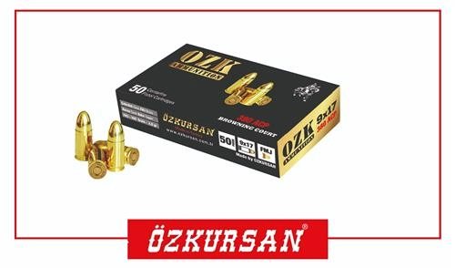 ÖZKURSAN 9X17 MM (380 AUTO) ÖZKURSAN (FMJ-100GRN) TABANCA FİŞEĞİ