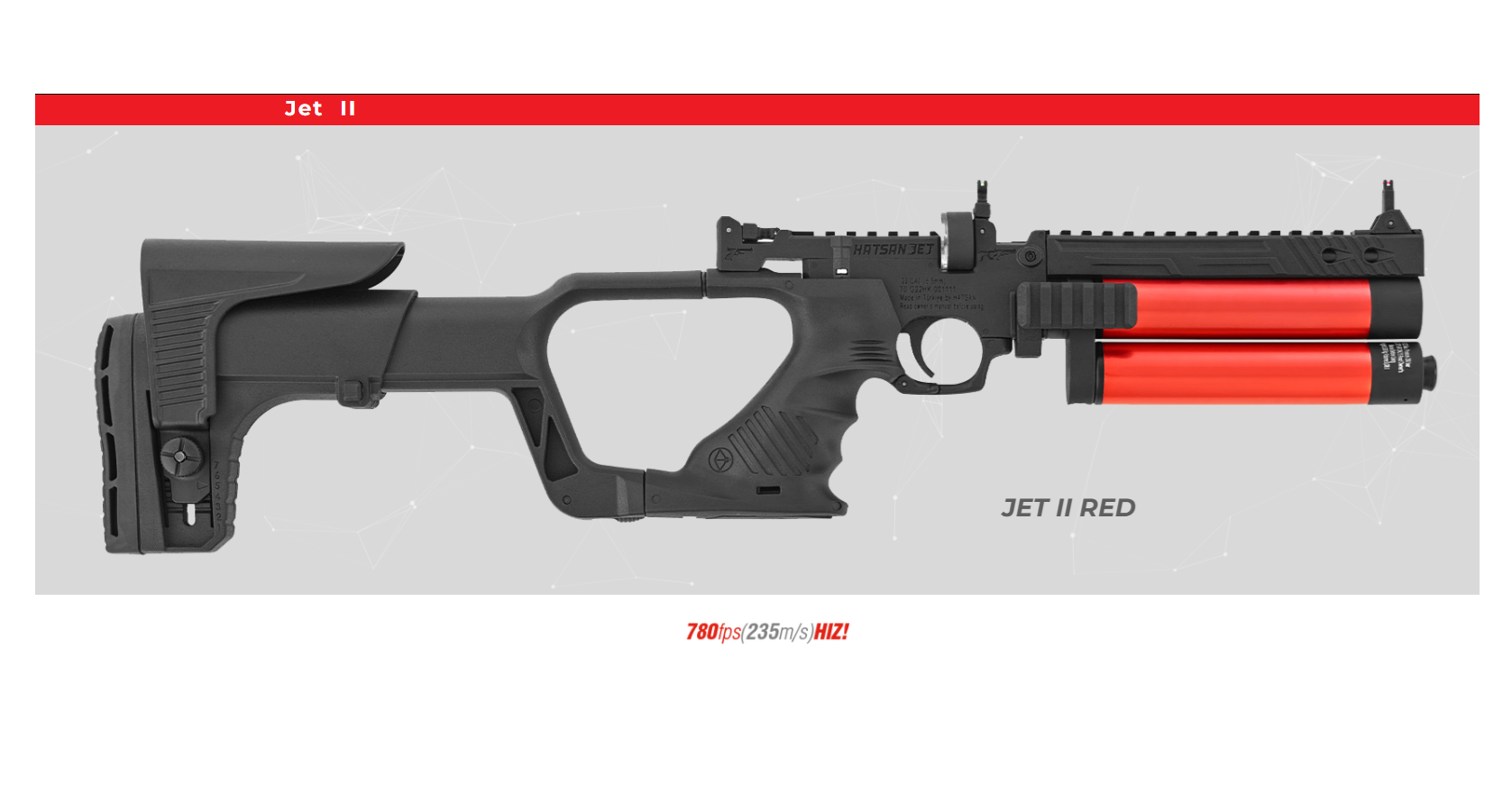 HATSAN JET II RED PCP Havalı Tabanca