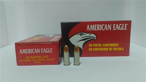 AMERİCAN EAGLE FEDERAL 38 SUPER AUTO FEDERAL-A.EAGLE (FMJ-130GRN) TABANCA FİŞEĞİ