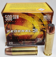 FEDERAL 500 S&W MAG. FEDERAL-FUSION (SP-325 GRN) TABANCA FİŞEĞİ