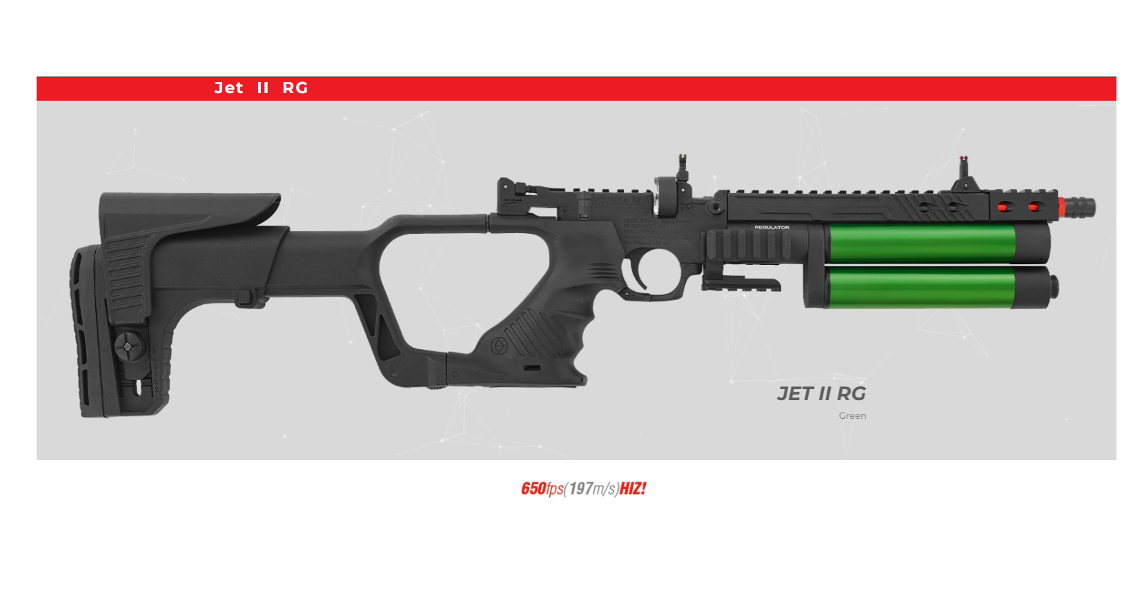 HATSAN JET II RG GREEN PCP Havalı Tabanca