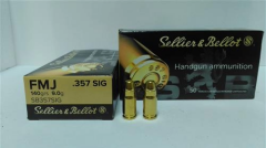 SELLIER & BELLOT 357 SIG SELLIER & BELLOT (FMJ-140GRN) TABANCA FİŞEĞİ