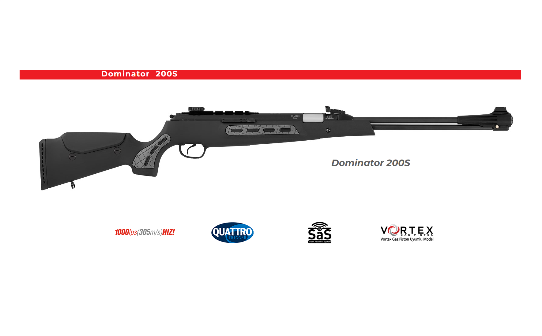 HATSAN Dominator 200 S Alttan Kurmalı Havalı Tüfek