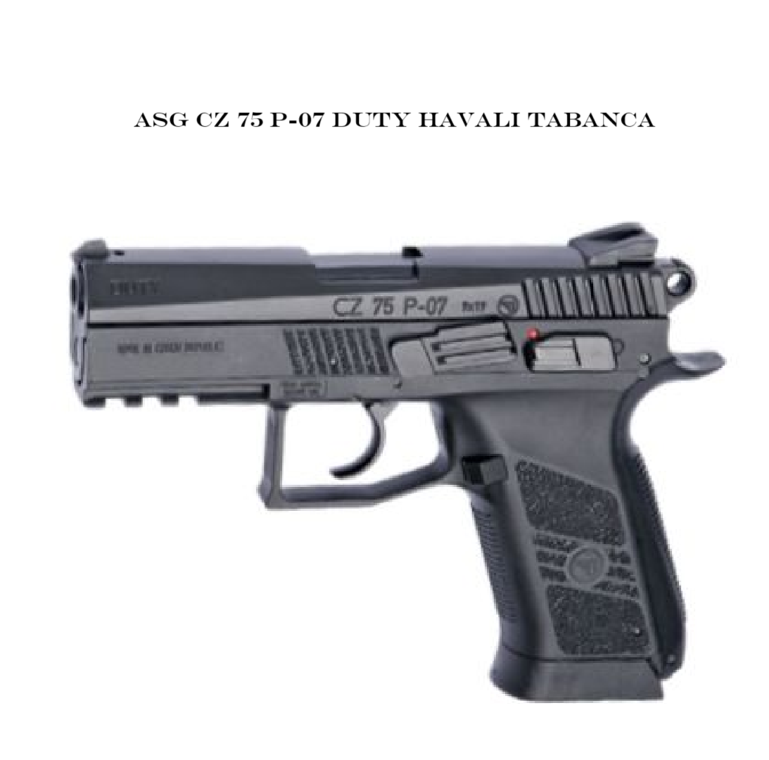 ASG CZ 75 P-07 DUTY HAVALI TABANCA