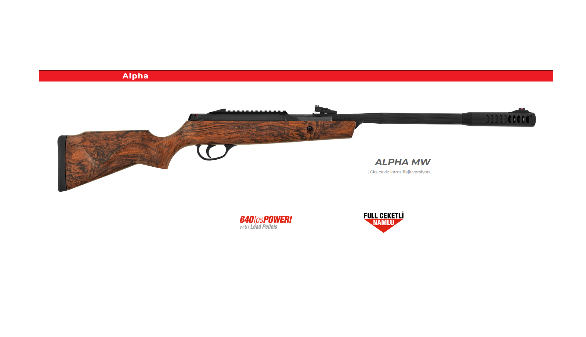 HATSAN Alpha MW Kırma Namlu Havalı Tüfek