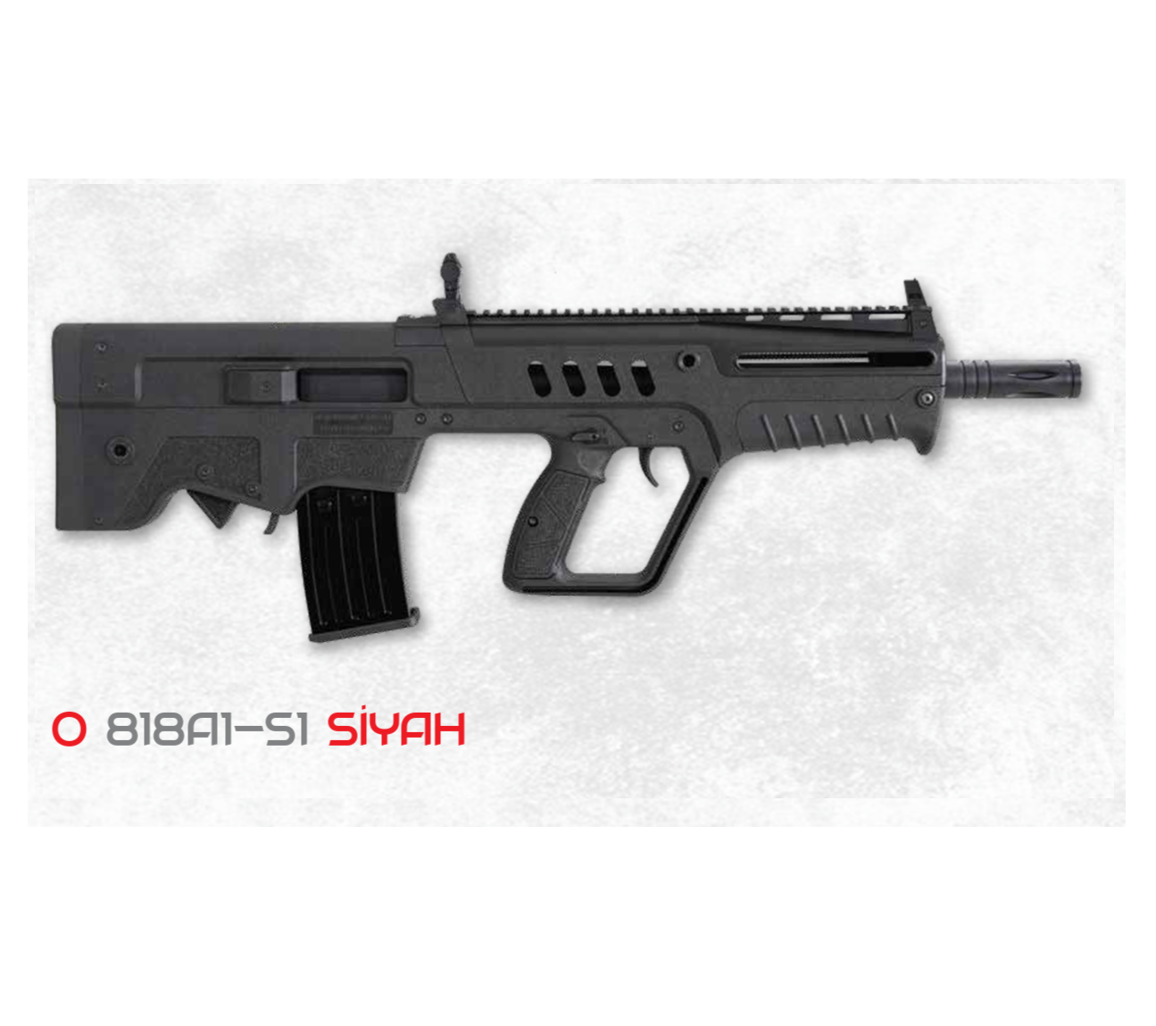 ALKANARMS 818 A1 S1 Siyah 12 Calibre Bullpup Yarı Otomatik Yivsiz Av Tüfeği