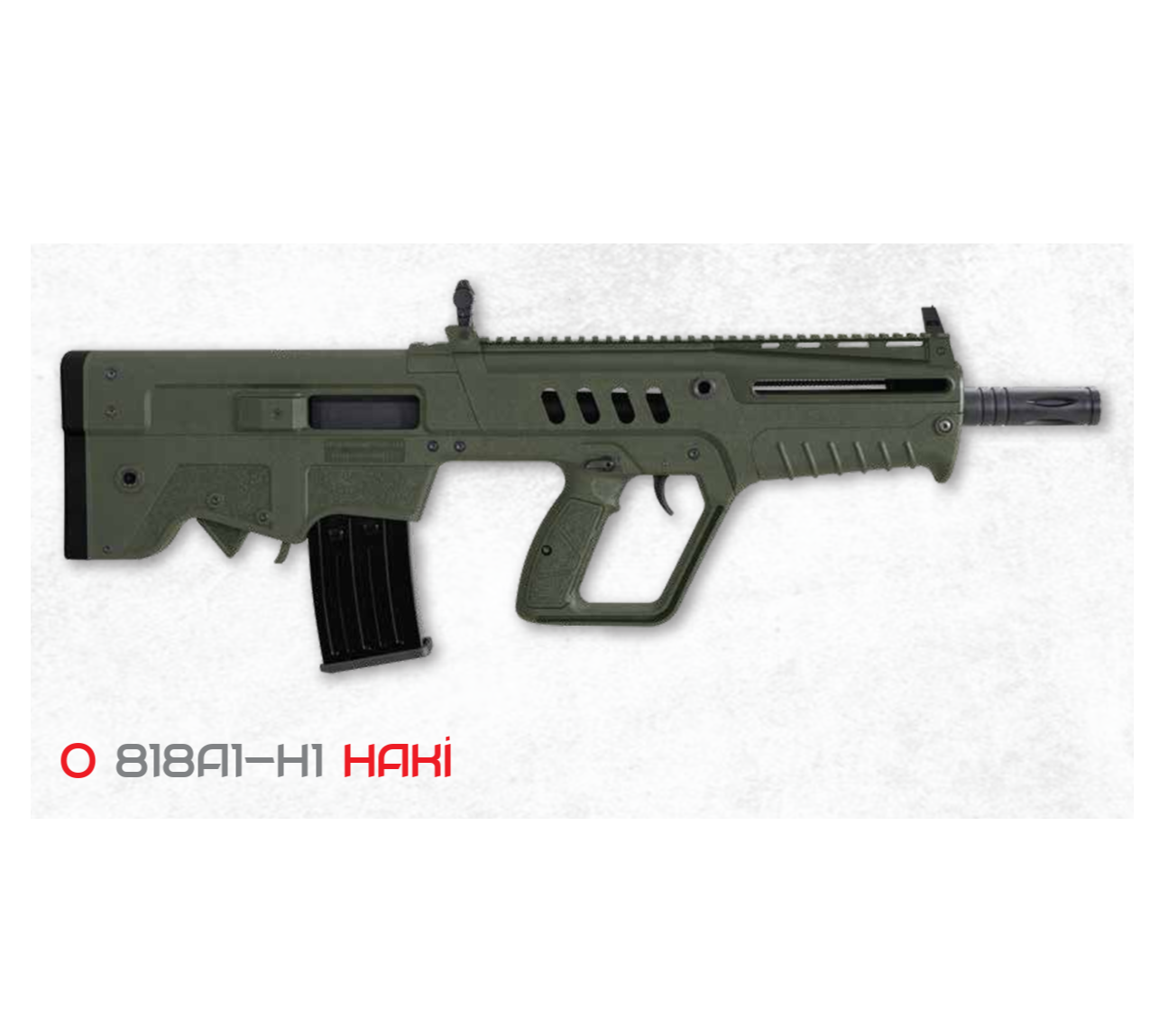 ALKANARMS 818 A1 H1 Haki 12 Calibre Bullpup Yarı Otomatik Yivsiz Av Tüfeği