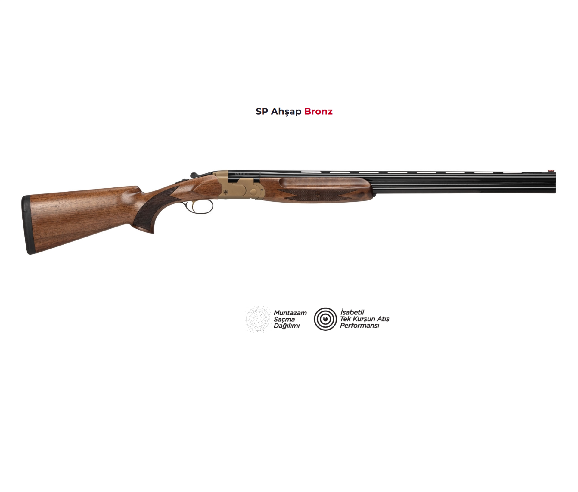 ATA ARMS SP Ahşap Nikel Süperpoze Av Tüfeği SP Ahşap Bronz