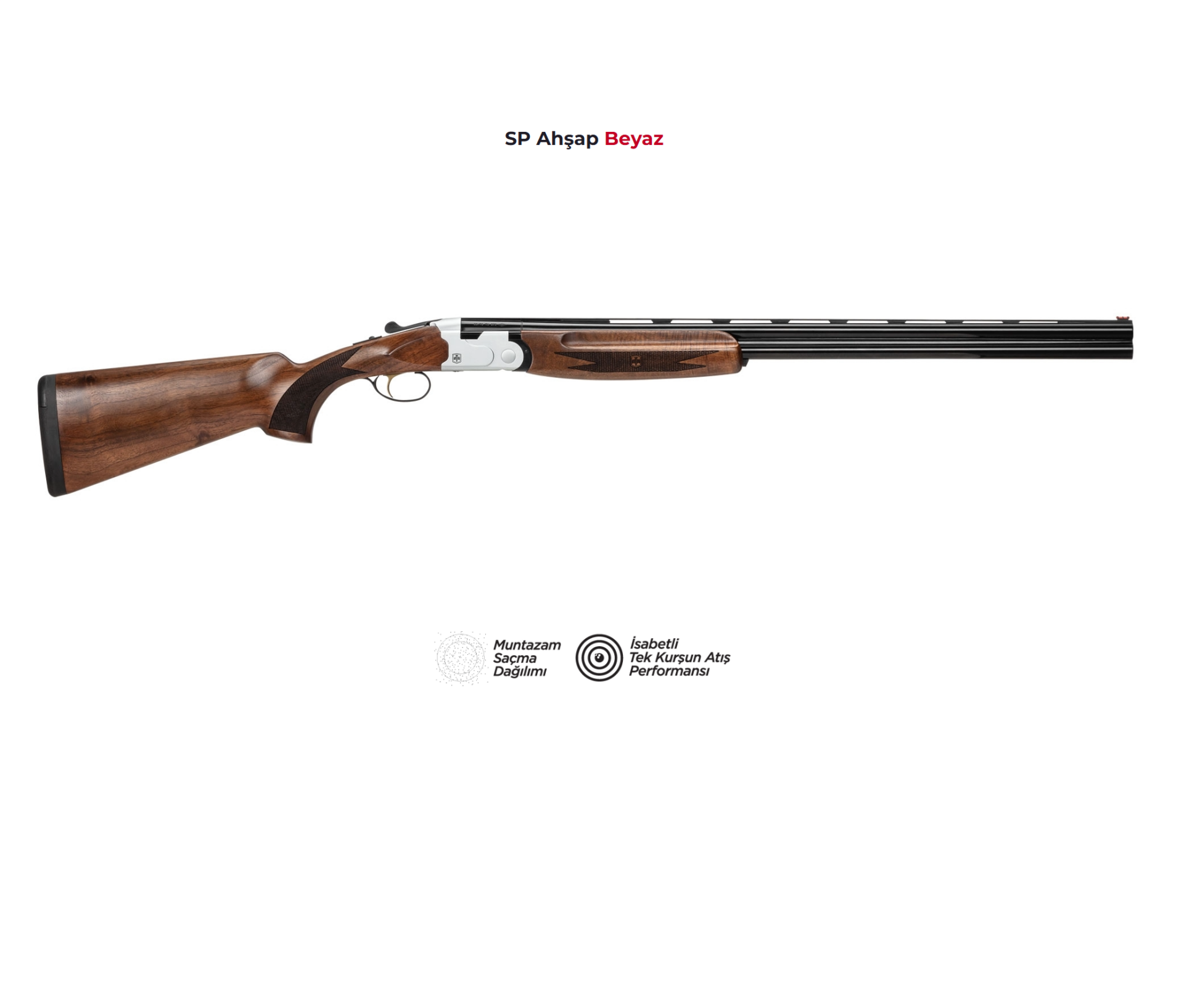 ATA ARMS SP Ahşap Nikel Süperpoze Av Tüfeği SP Ahşap Beyaz