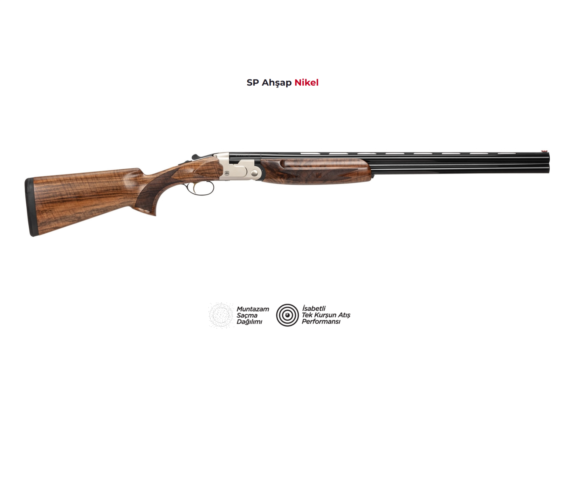 ATA ARMS SP Ahşap Nikel Süperpoze Av Tüfeği SP Ahşap Nikel