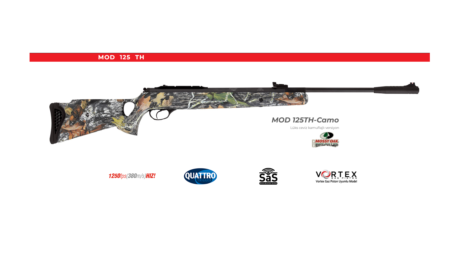 HATSAN MOD 125TH CAMO Kırma Namlu Havalı Tüfek