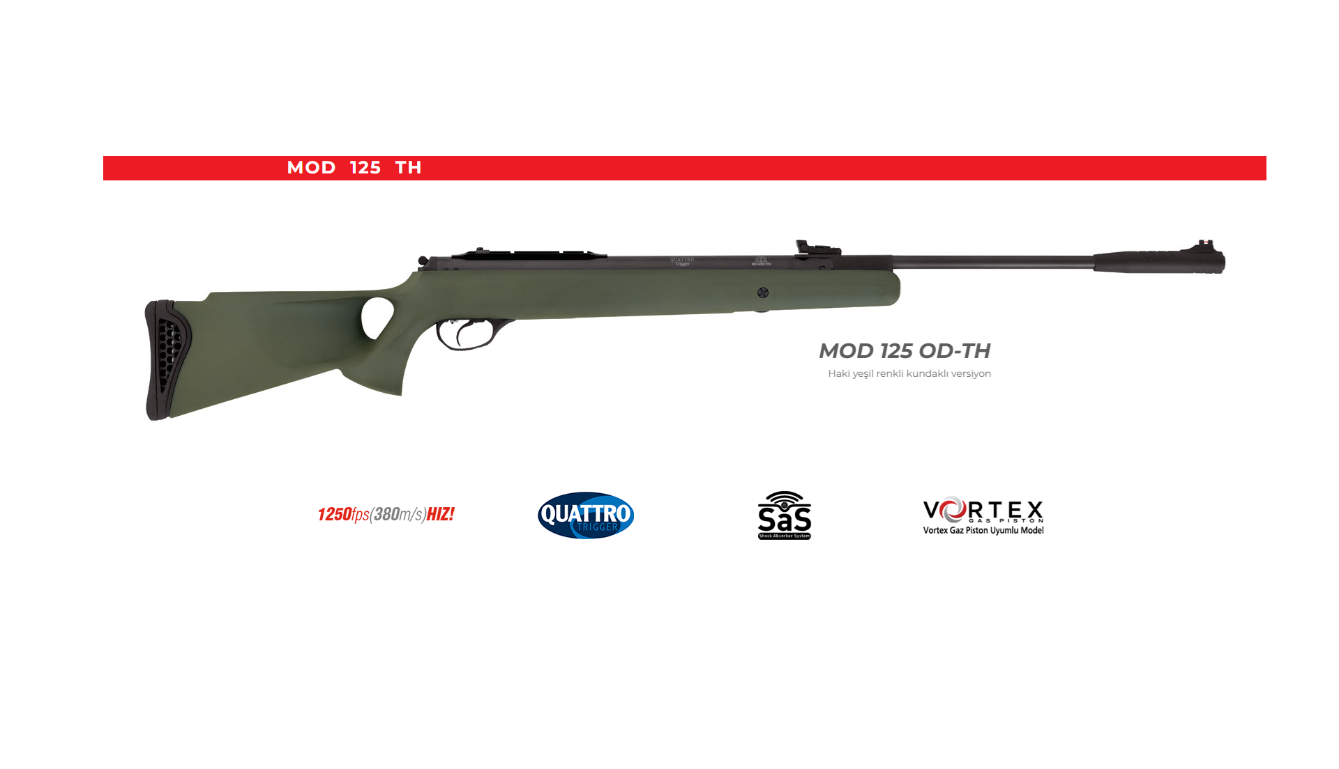 HATSAN MOD 125TH OD Kırma Namlu Havalı Tüfek