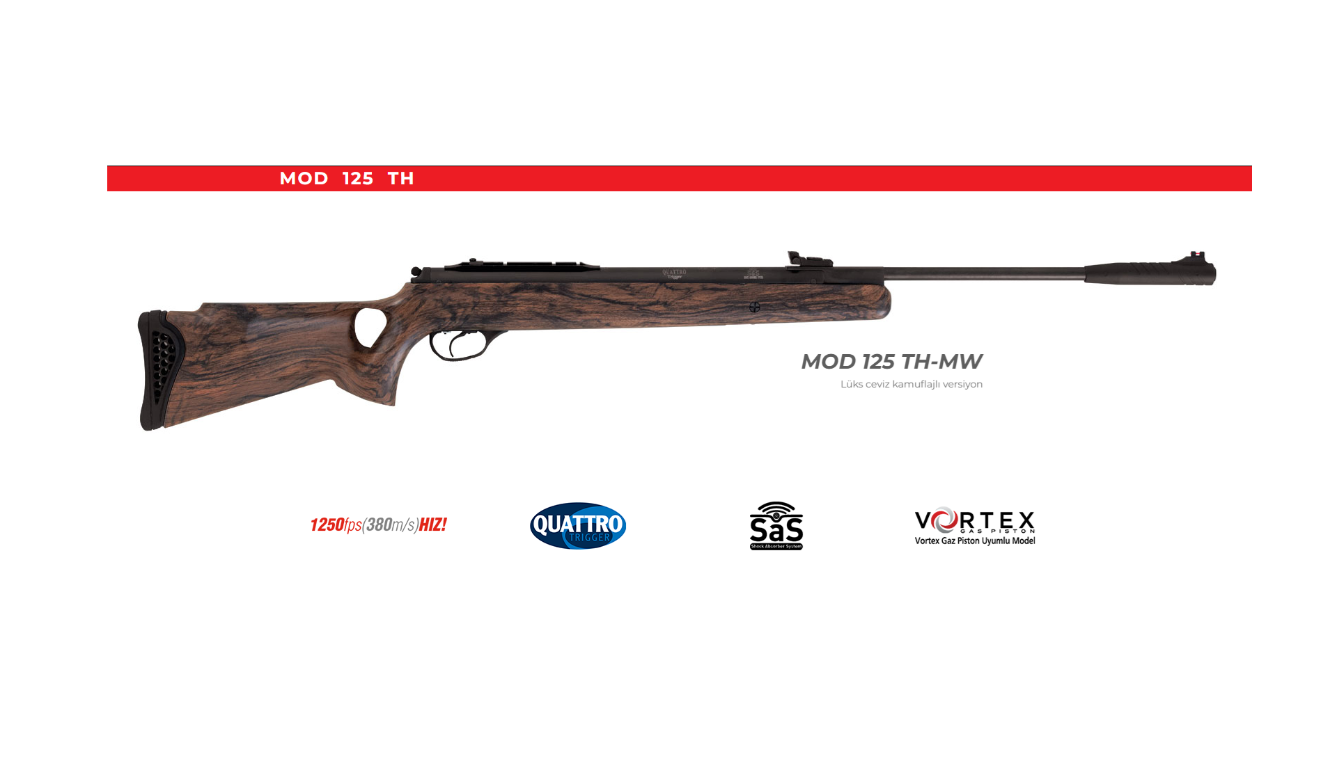 HATSAN MOD 125TH MW Kırma Namlu Havalı Tüfek