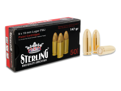 TURAÇ 9X19 MM LUGER-TURAÇ-STERLING (FMJ-147 GRN) TABANCA FİŞEĞİ