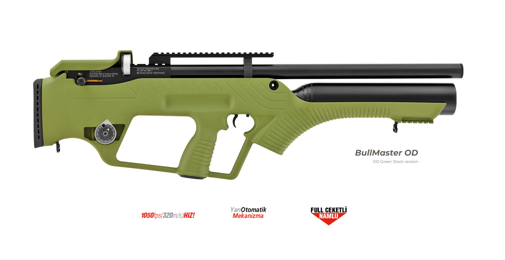 HATSAN Bullmaster OD PCP Havalı Tüfek