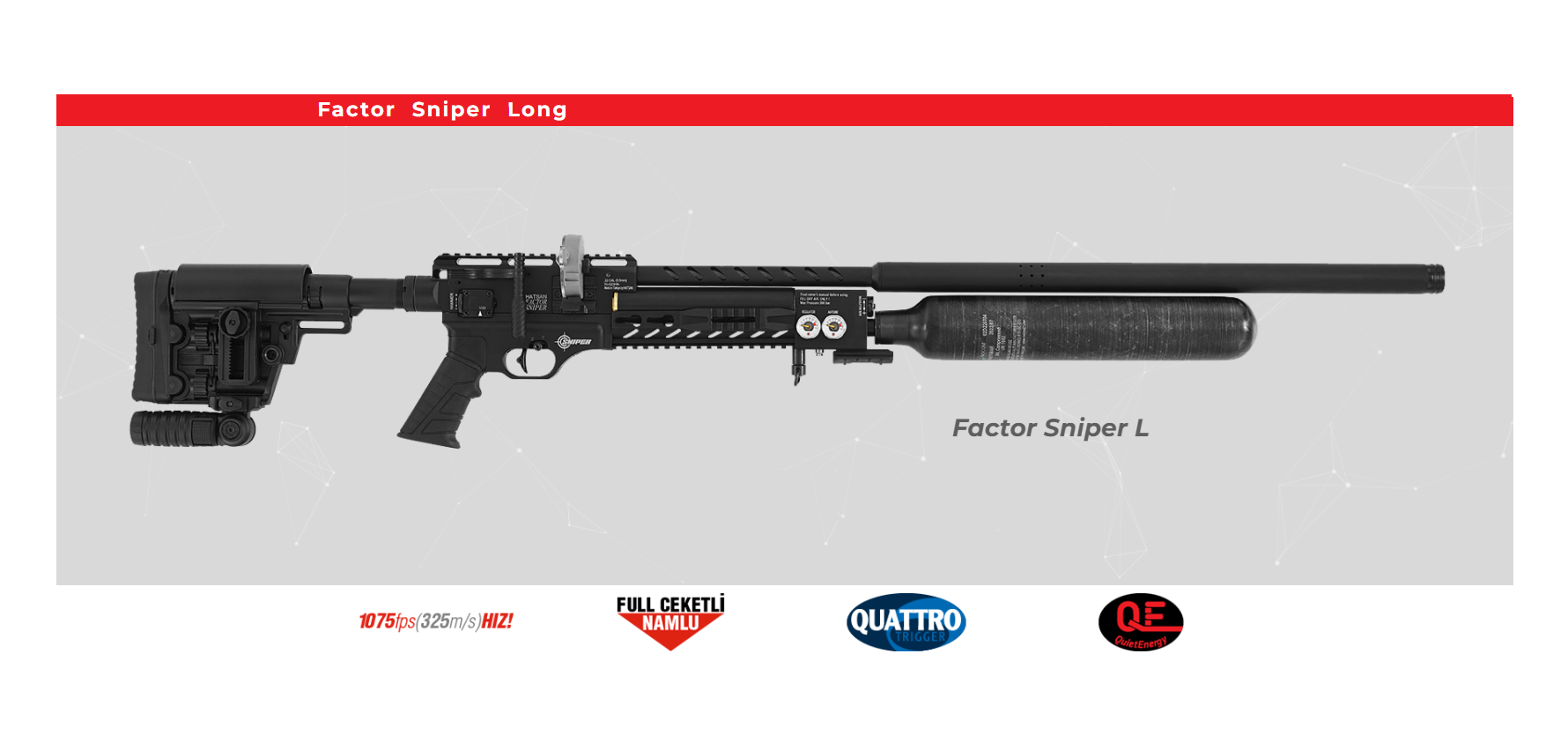 HATSAN Factor Sniper L PCP Havalı Tüfek