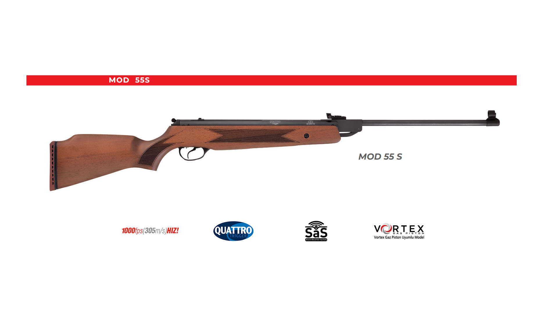 HATSAN MOD 55S Kırma Namlu Havalı Tüfek