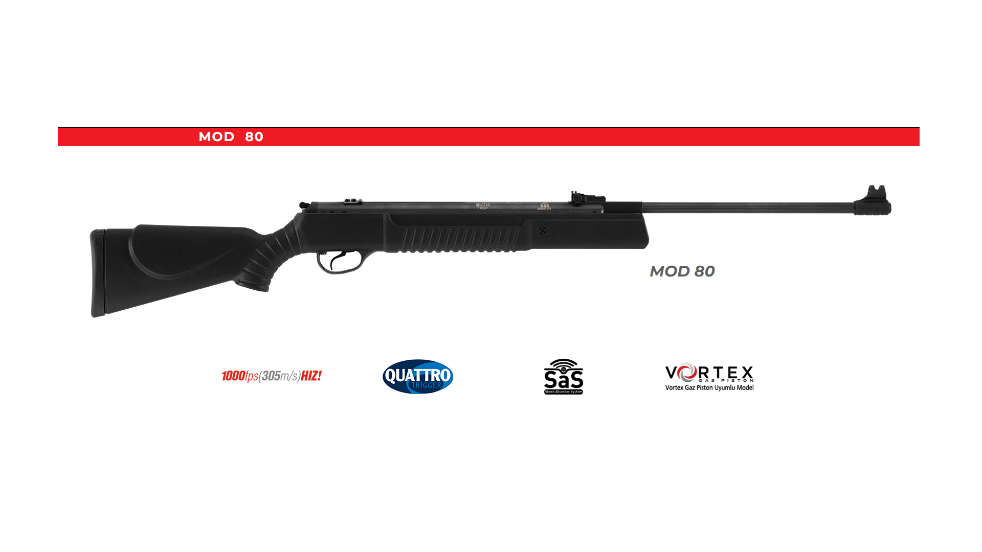 HATSAN MOD 80 Kırma Namlu Havalı Tüfek