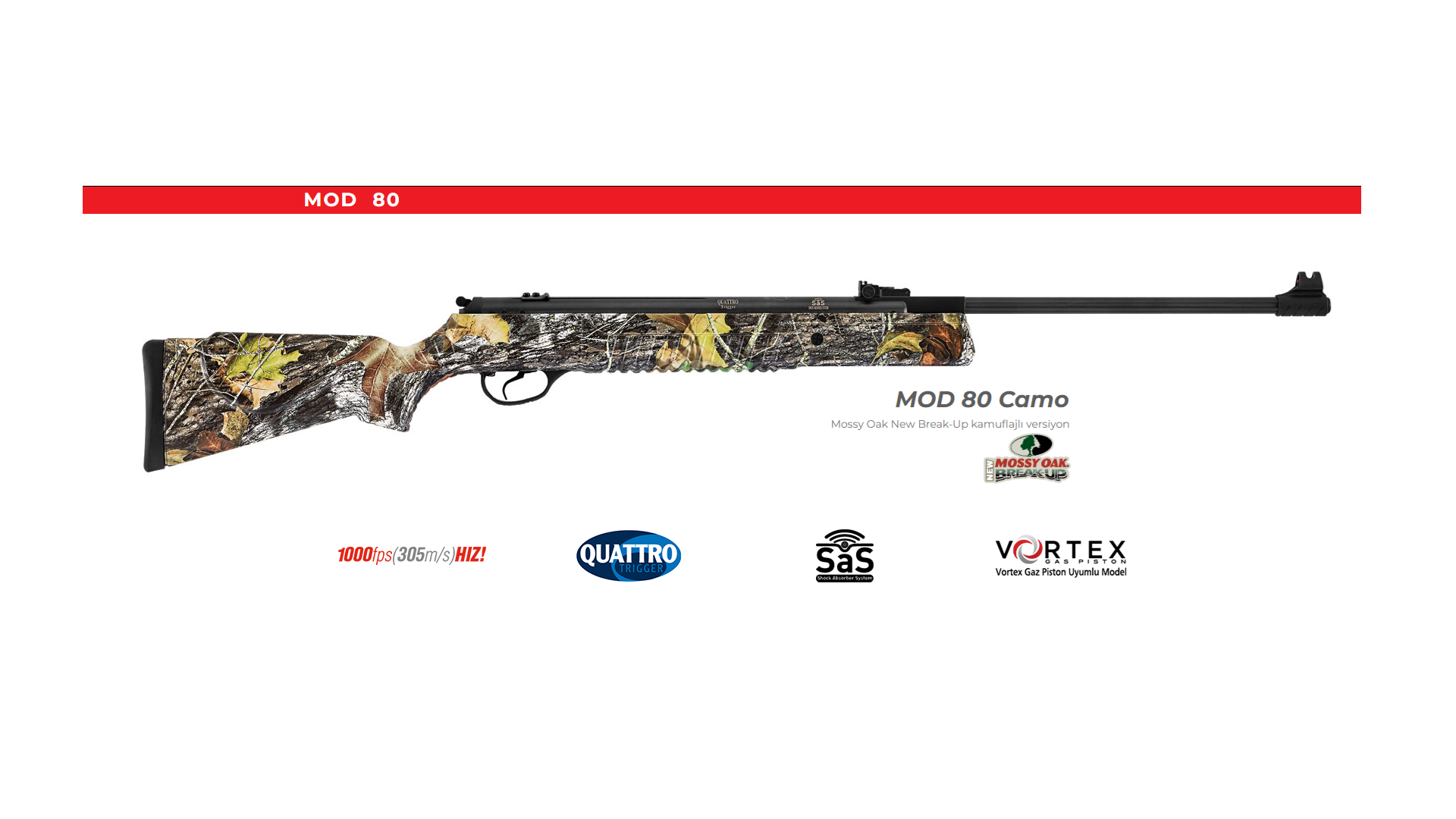 HATSAN MOD 80 CAMO Kırma Namlu Havalı Tüfek